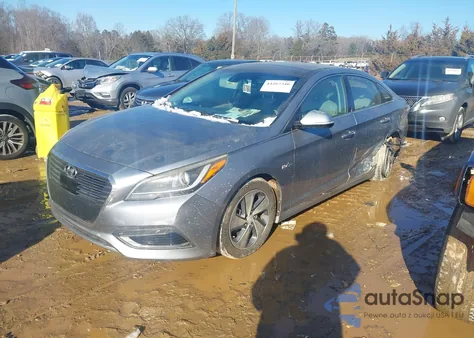 2016 Hyundai Sonata Hybrid Limited из США, поврежденный, VIN KMHE34L11GA012456